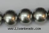 CSB836 15.5 inches 16*19mm oval shell pearl beads wholesale