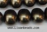 CSB837 15.5 inches 16*19mm oval shell pearl beads wholesale