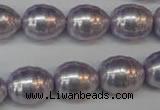 CSB888 15.5 inches 13*16mm whorl teardrop shell pearl beads wholesale