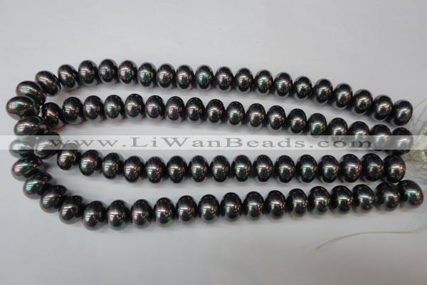 CSB909 15.5 inches 10*14mm rondelle shell pearl beads wholesale