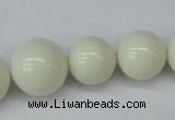 CSB925 15.5 inches 8mm - 14mm round shell pearl beads wholesale