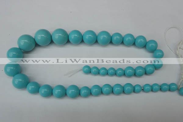 CSB932 15.5 inches 8mm - 16mm round shell pearl beads wholesale