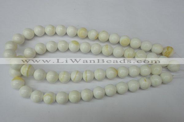 CSB955 15.5 inches 14mm round shell pearl beads wholesale