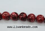 CSE162 15.5 inches 10mm round dyed natural sea sediment jasper beads