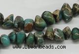 CSE5019 15.5 inches 8*12mm nuggets natural sea sediment jasper chip beads