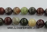 CSE5302 15.5 inches 8mm round sea sediment jasper beads wholesale