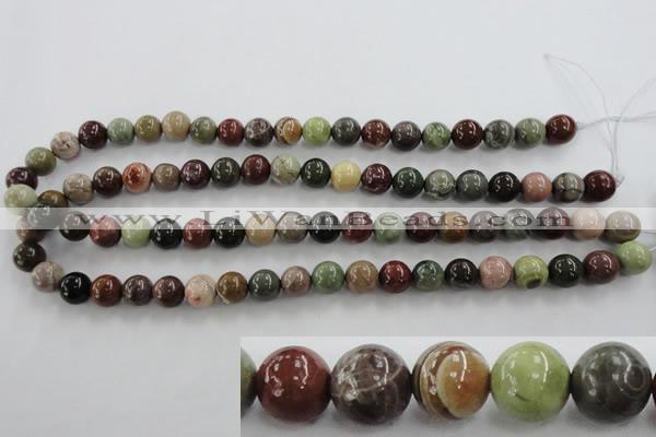 CSE5302 15.5 inches 8mm round sea sediment jasper beads wholesale