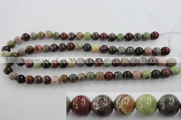 CSE5303 15.5 inches 10mm round sea sediment jasper beads wholesale