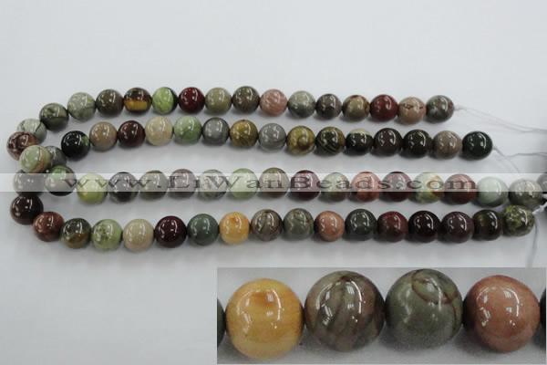 CSE5304 15.5 inches 12mm round sea sediment jasper beads wholesale