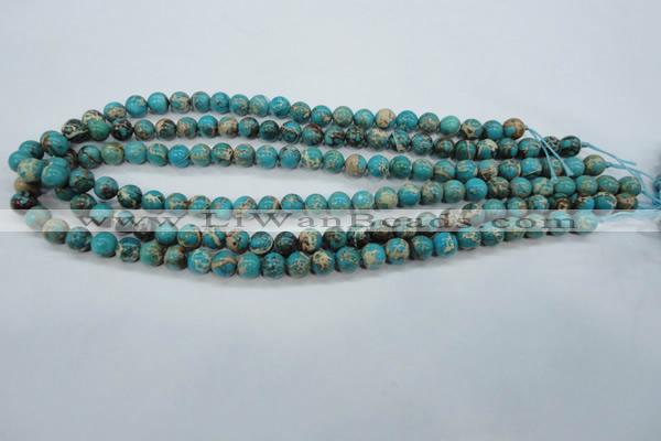 CSE75 15.5 inches 8mm round dyed natural sea sediment jasper beads