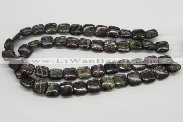 CSG59 15.5 inches 16*16mm square long spar gemstone beads wholesale