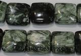 CSH104 15.5 inches 16*16mm square natural seraphinite gemstone beads