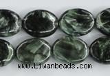 CSH14 15.5 inches 13*18mm oval natural seraphinite beads wholesale