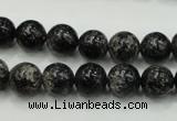 CSI02 15.5 inches 10mm round silver scale stone beads wholesale