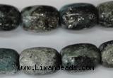 CSI65 15.5 inches 13*18mm drum silver scale stone beads wholesale