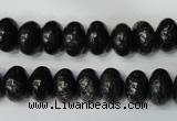 CSI68 15.5 inches 6*10mm rondelle silver scale stone beads wholesale