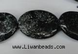 CSI98 15.5 inches 22*30mm oval silver scale stone beads wholesale