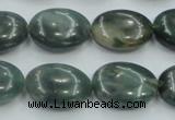 CSJ206 15.5 inches 15*20mm oval serpentine jade gemstone beads