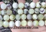 CSJ305 15.5 inches 14mm round serpentine new jade beads wholesale