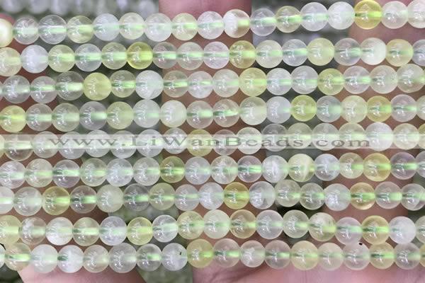 CSJ318 15.5 inches 4mm round serpentine new jade beads