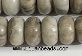 CSL164 15.5 inches 6*10mm 

rondelle sliver leaf jasper beads wholesale