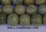 CSL204 15.5 inches 12mm round silver leaf jasper beads wholesale