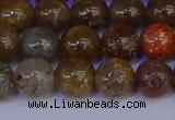 CSL223 15.5 inches 10mm round gold leaf jasper beads wholesale