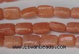 CSM18 15.5 inches 8*12mm rectangle salmon stone beads wholesale