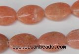 CSM35 15.5 inches 13*18mm oval salmon stone beads wholesale