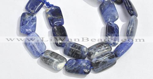 CSO08 A grade 15.5 inches 10*14mm rectangle sodalite beads