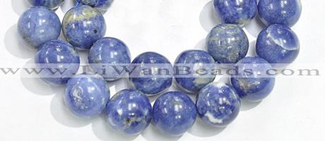 CSO15 15.5 inches 6mm round AB grade sodalite gemstone beads