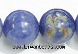 CSO16 15.5 inches 10mm round AB grade sodalite gemstone beads