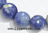 CSO18 8mm faceted round AB grade sodalite beads wholesale