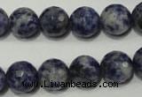 CSO304 15.5 inches 12mm faceted round Brazilian sodalite beads