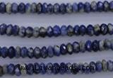 CSO31 15.5 inches 3*6mm faceted rondelle sodalite gemstone beads