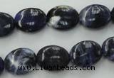 CSO370 15.5 inches 8*10mm oval natural sodalite gemstone beads