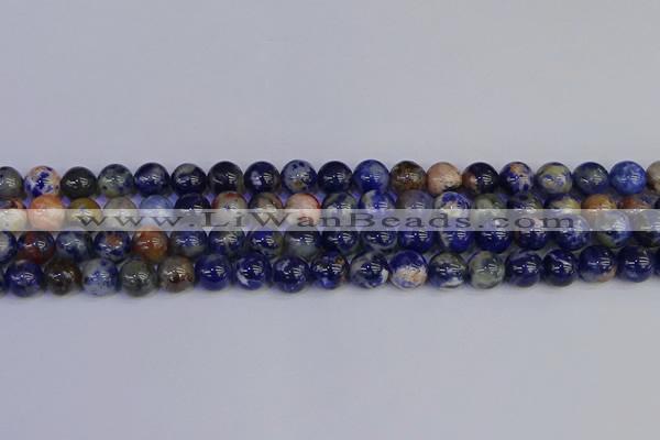 CSO513 15.5 inches 10mm round orange sodalite beads wholesale