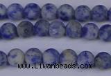 CSO531 15.5 inches 6mm round matte African sodalite beads wholesale