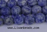 CSO532 15.5 inches 8mm round matte African sodalite beads wholesale