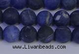 CSO543 15.5 inches 10mm round matte sodalite beads wholesale