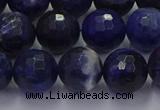 CSO604 15.5 inches 12mm faceted round sodalite gemstone beads