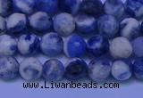 CSO621 15.5 inches 6mm faceted round AB grade sodalite beads