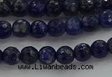 CSO642 15.5 inches 6mm faceted round sodalite gemstone beads