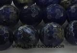 CSO645 15.5 inches 12mm faceted round sodalite gemstone beads