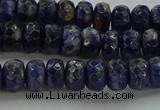 CSO662 15.5 inches 5*8mm faceted rondelle sodalite gemstone beads