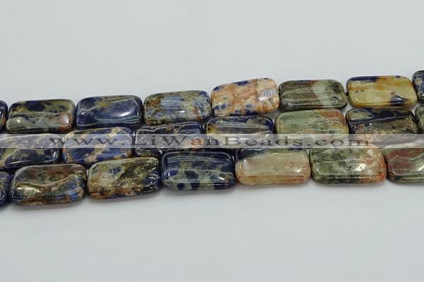 CSO794 15.5 inches 20*30mm rectangle orange sodalite beads