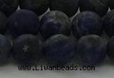 CSO814 15.5 inches 12mm round matte sodalite gemstone beads