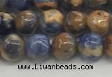 CSO831 15.5 inches 6mm round orange sodalite beads wholesale