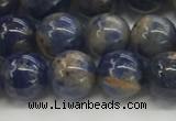 CSO832 15.5 inches 8mm round orange sodalite beads wholesale