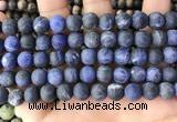 CSO842 15.5 inches 8mm round matte sodalite beads wholesale